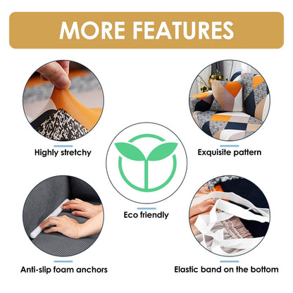 Elastic Fitted Sofa Covers - (3+1+1) Seater Sofa |🔥FLAT 50% SAVINGS🔥