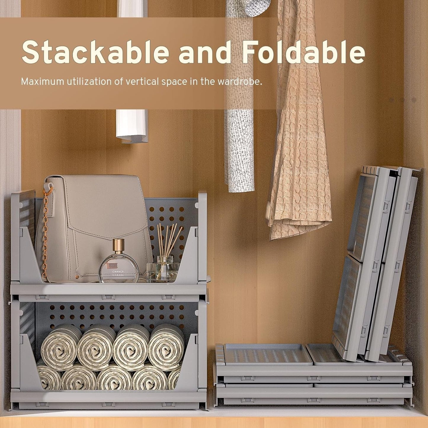 Multipurpose Foldable Stackable Wardrobe Organizer |🔥BUY 1 GET 1 FREE🔥